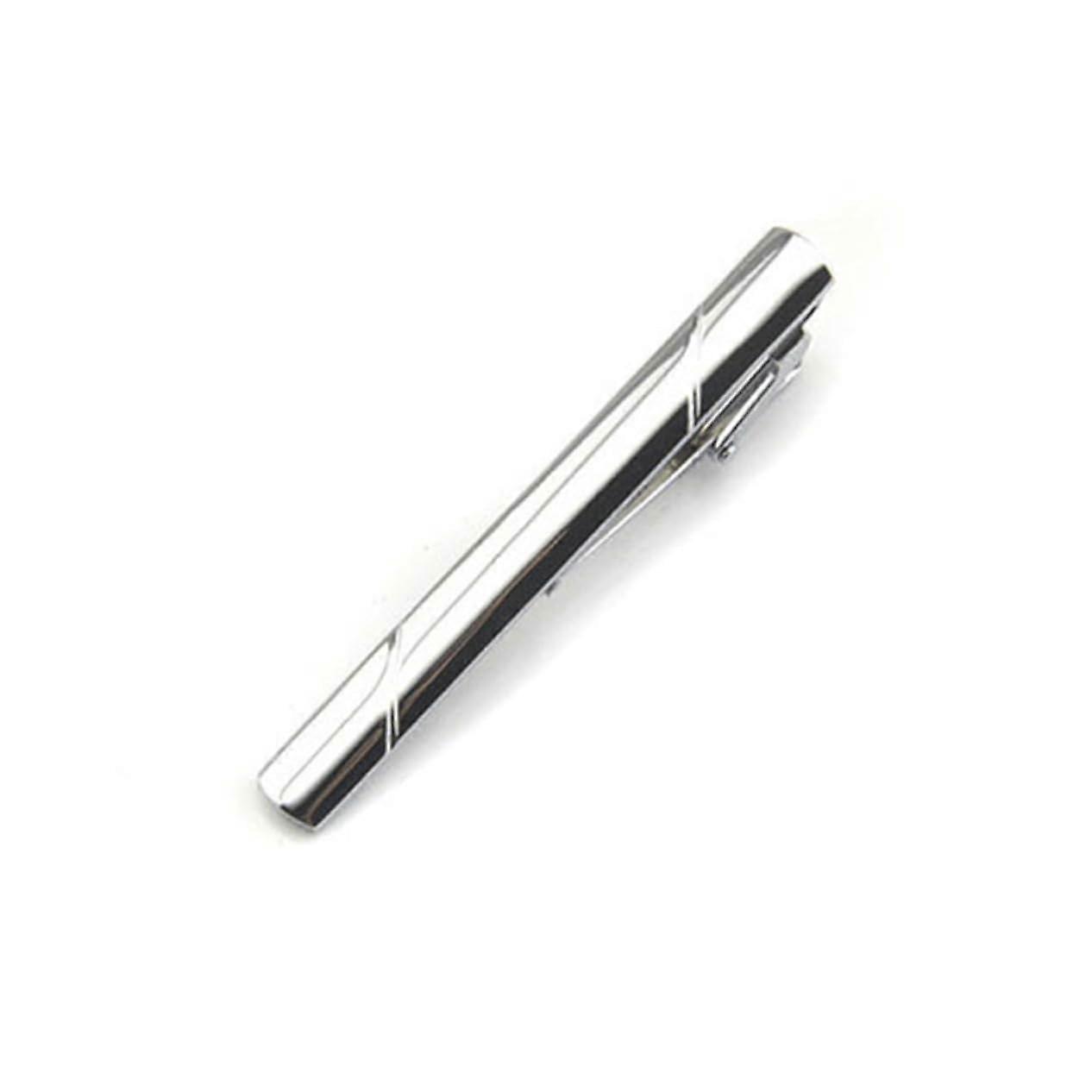 4Piece Tie Clip Set, Shiny Metal in Various Colors, Stylish and Practical Tie Holders for Men, Prevents Slipping and Ensures a Neat Look