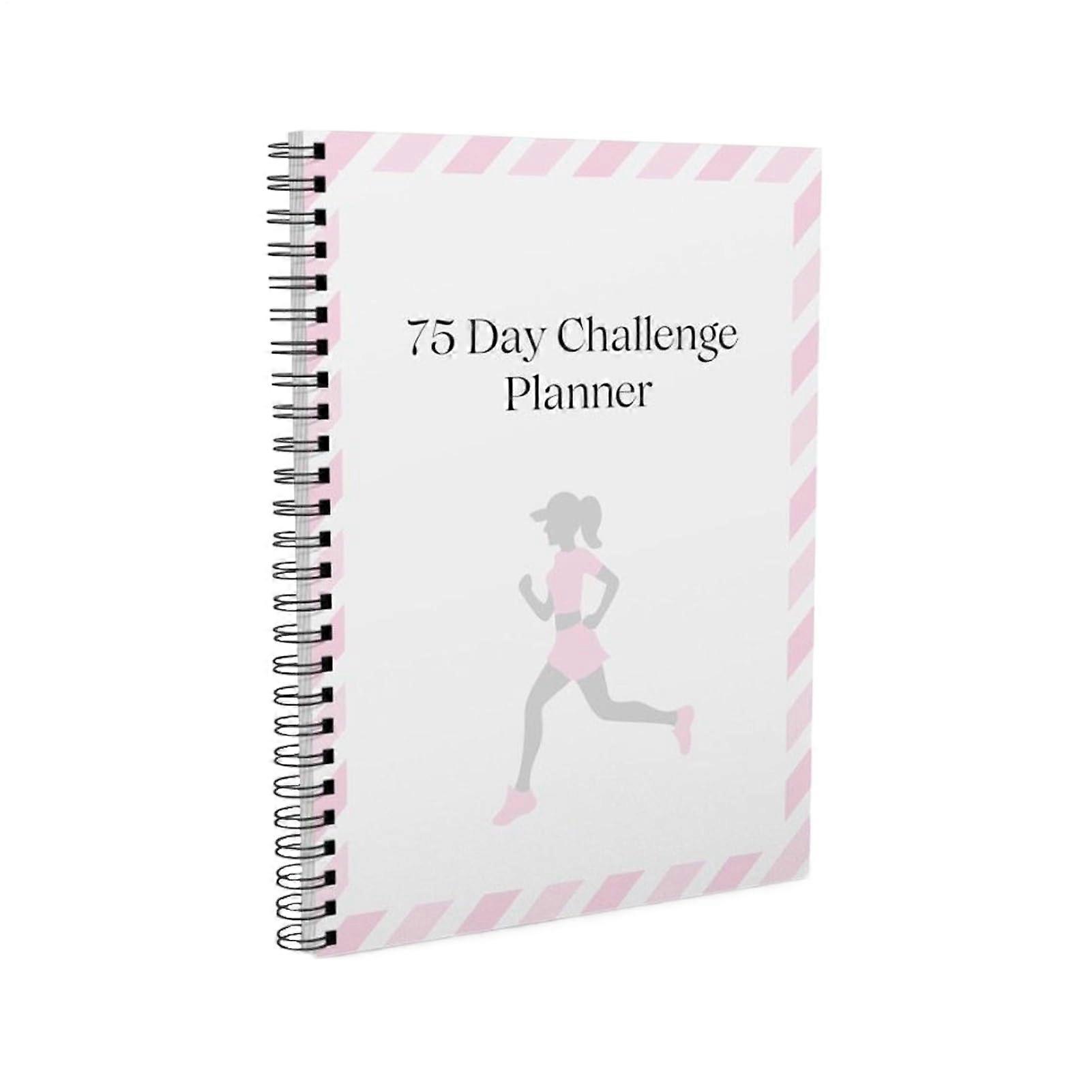Daily Planner, 75Day Habit Tracker  SpiralBound Notepad for Time Management, Goal Setting