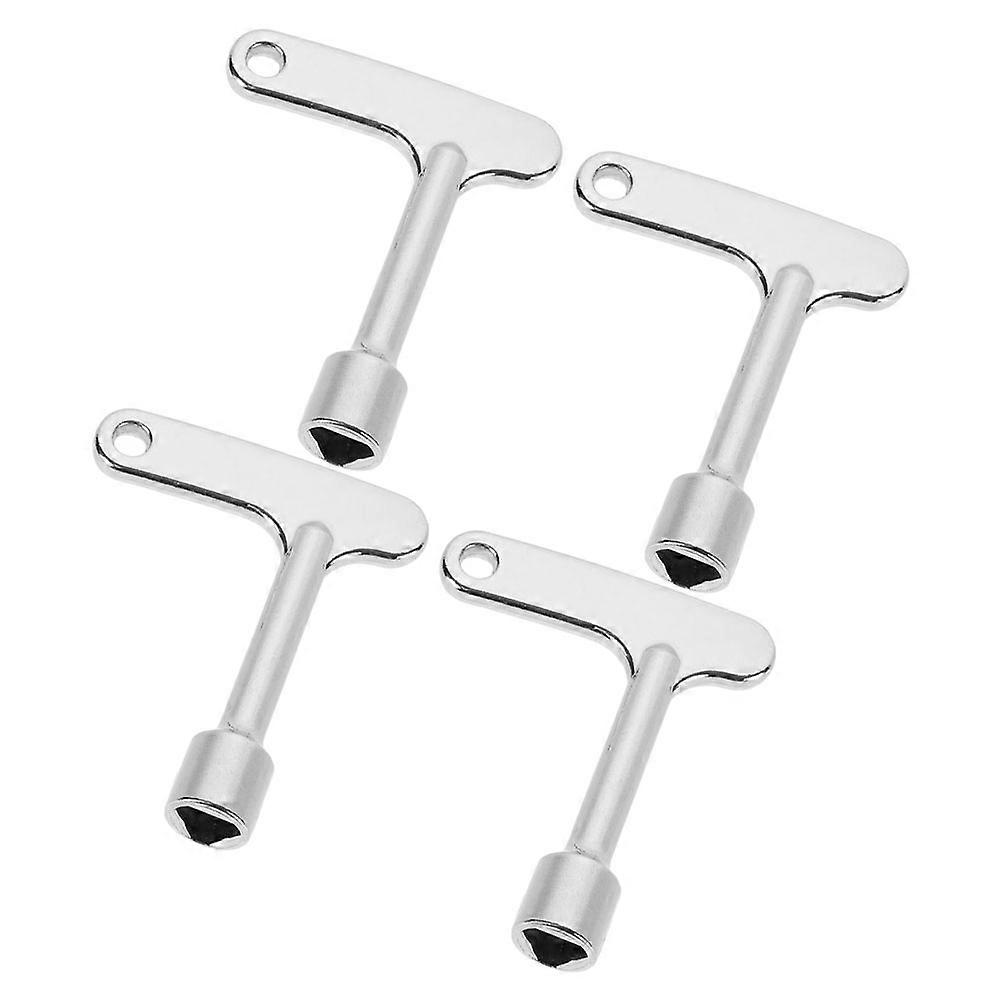 Garbage Bin Key Triangle Key for Outdoor Trash Can Lock 4Pcs Metal
