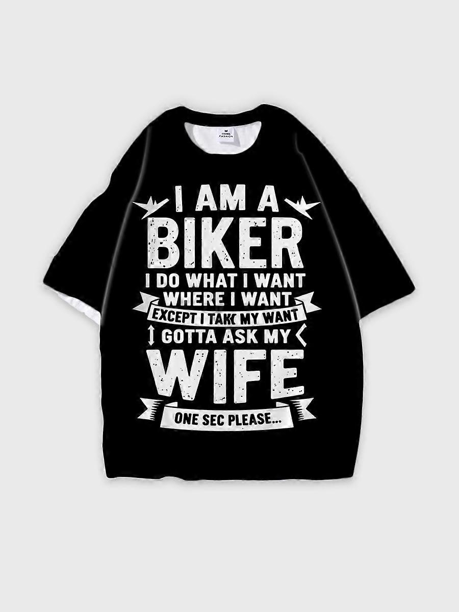 T-shirt round neck Pattern loose short sleeve E298