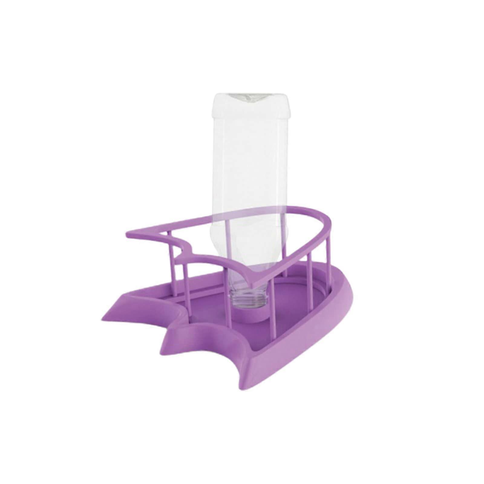 Turtle Water Dispenser Bottle For Tortoises And Lizards, Dual Water And Food Dish, Reptile Feeding Bowl