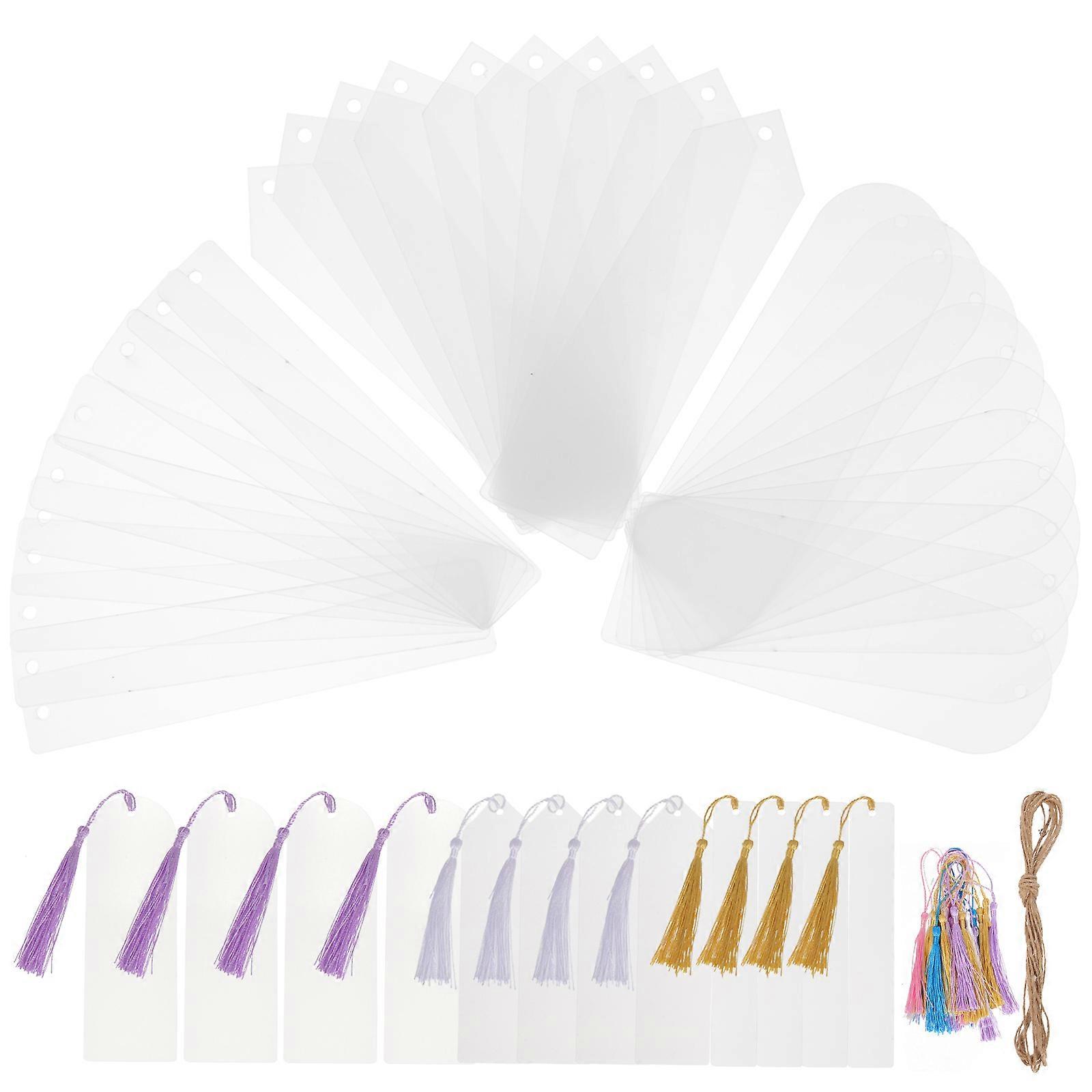 Arcylic Lesezeichen-Set Transparent für Studienautoren Rechteck Form 1 Set