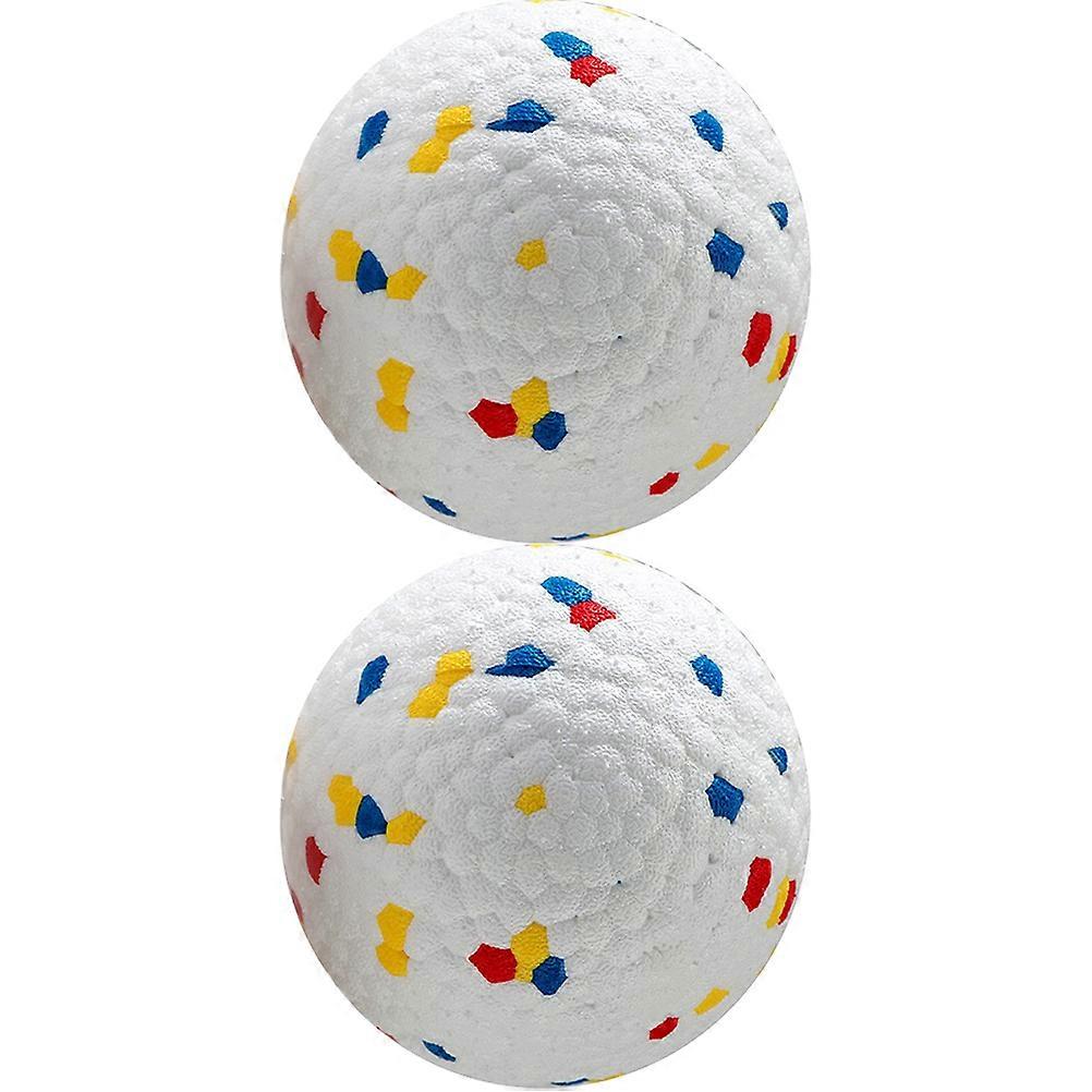 2Pcs ETPU Dog Bouncy Balls for Fetch and Play Durable Dog Toys for Small
