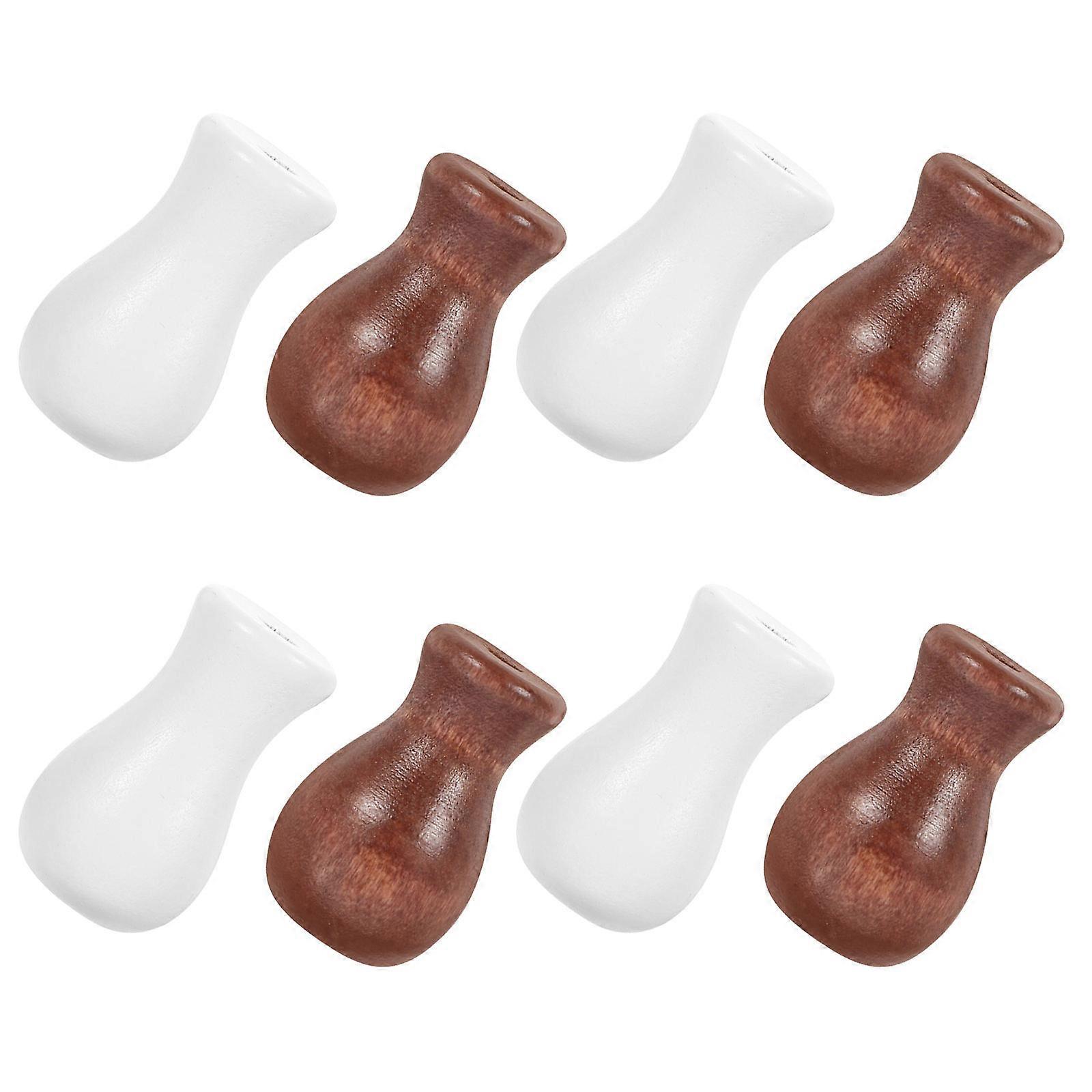 Blind Pull Ends DIY Wooden Cord Knobs Home Decoration 3.30X2.30X2.30CM 8Pcs