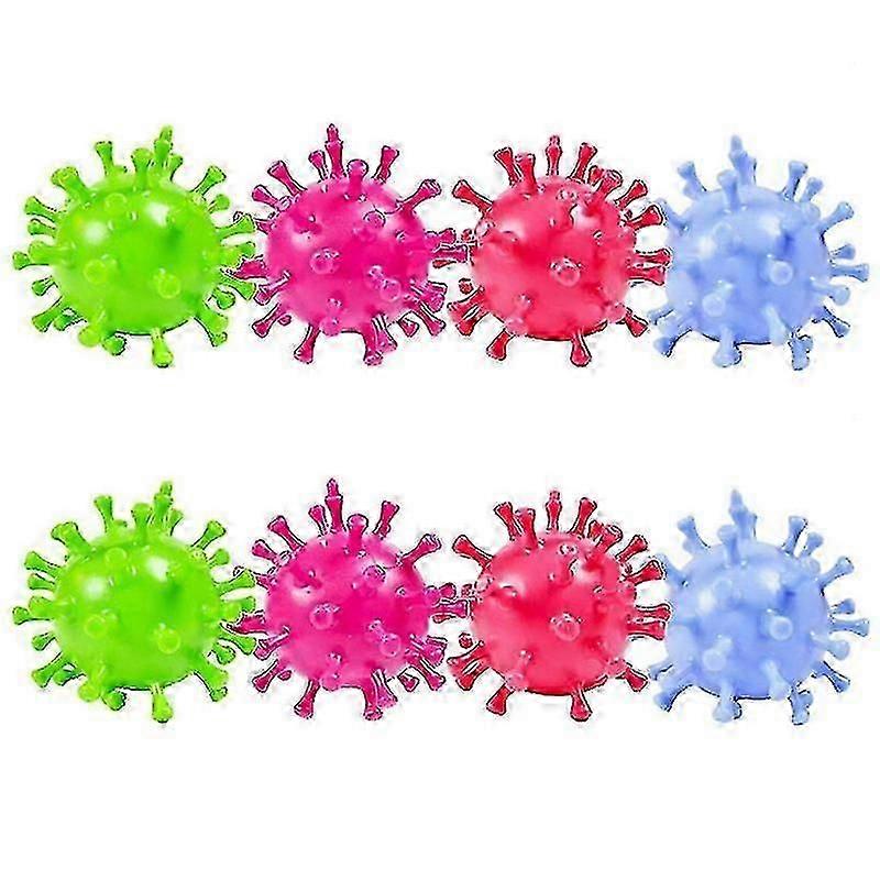 2025 8-Piece TPR Decompression Stress Relief Ball Set - Fun, Strange, and Interactive Toys