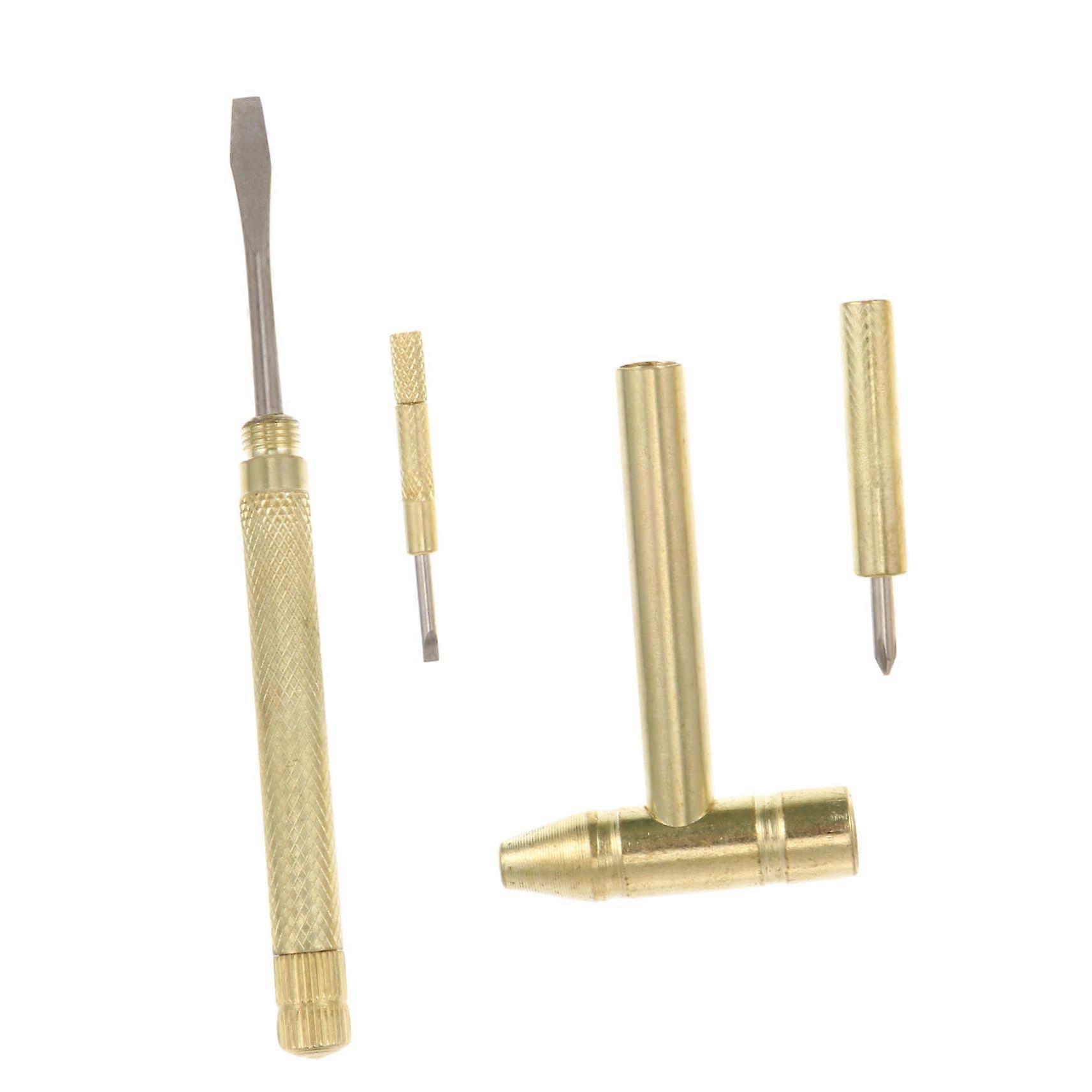 Mini Hammer Set Multifunctional DIY Tool Set with Copper Hammer and Screwdriver for Model Building and Repairs