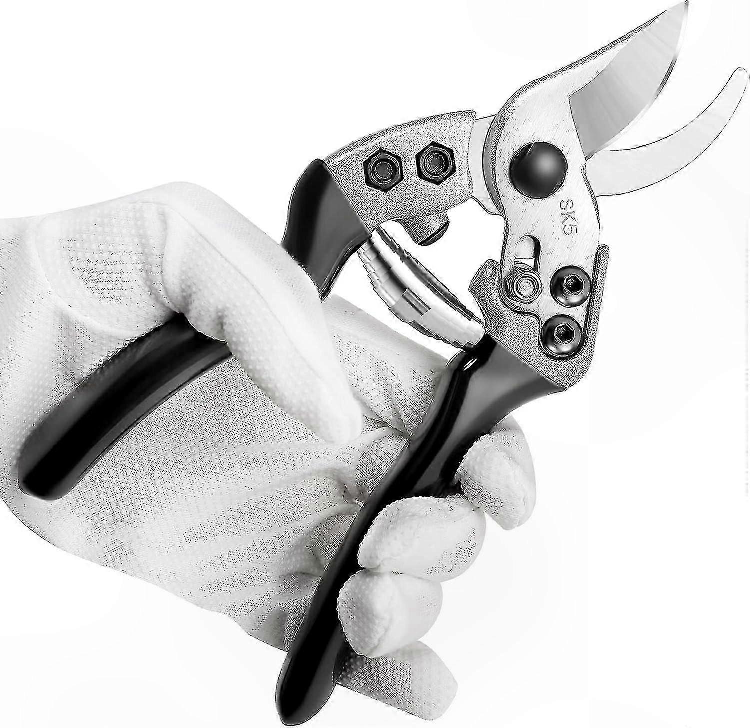 Bypass Pruning Shears with Sharp Blade, Ergonomic Handle for Smooth Cutting of Branches, Flowers, and Plants