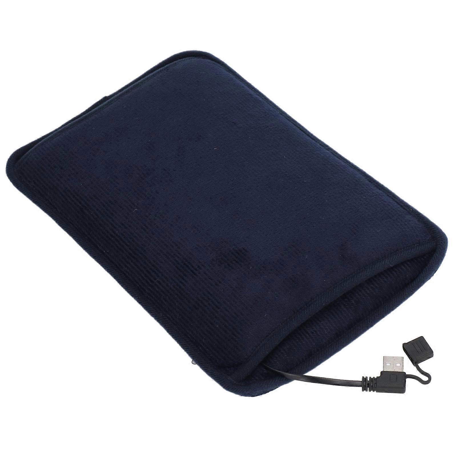 USB Hand Warmer Portable Foldable Fast Heating Electric Heated Pocket Hand Warmer for Home Office Dark Blue