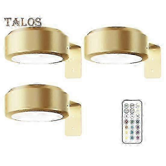 Picture visible light with Remote Control 100 Lumens High Brightness Stepless Dimming 3 Lighting Modes Battery Operated No Drill Wall Art