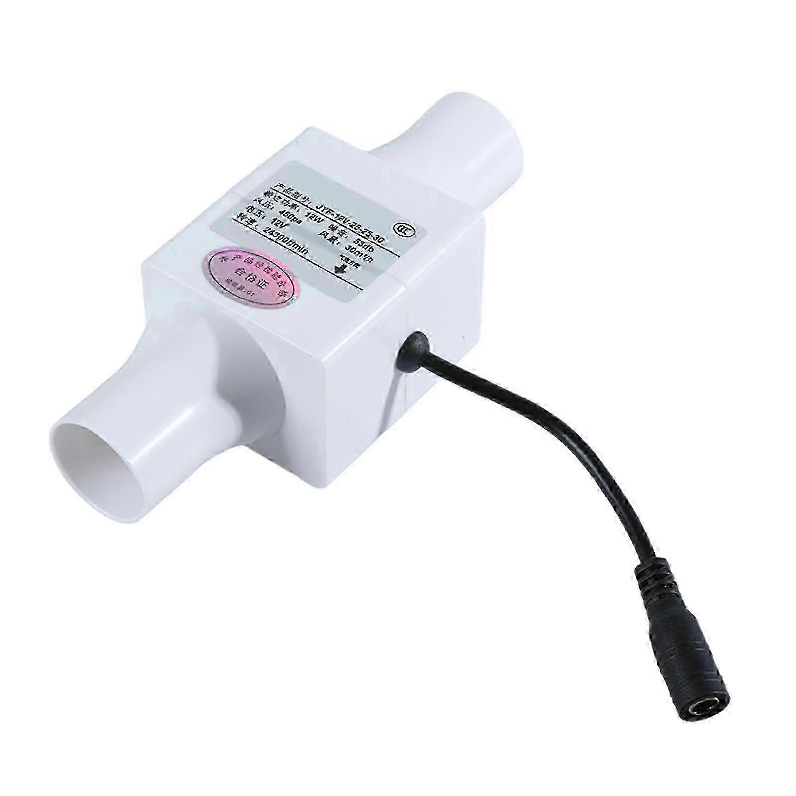 Quiet 12V Inline Fan for Bathroom, Home, Garden Ventilation, Heating and Cooling Solution