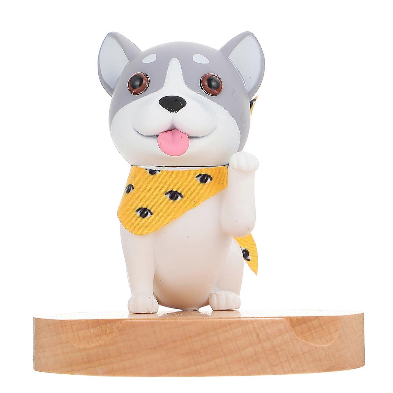 Adorable Puppy Phone Holder for Desktop Use with Stable Design and Black Color 1pc