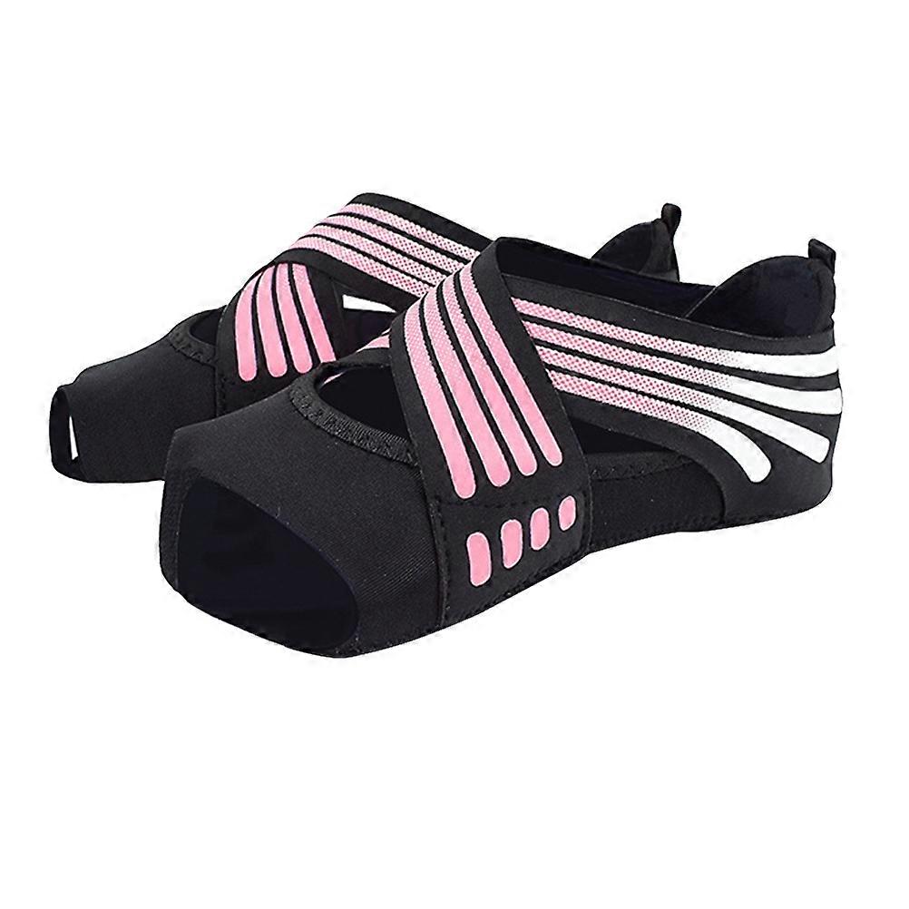 Gripper Sock One Pair With Full Toe Design For Adults Non Slip Five Fingers Style In Pink Ideal For Exercise Footwear