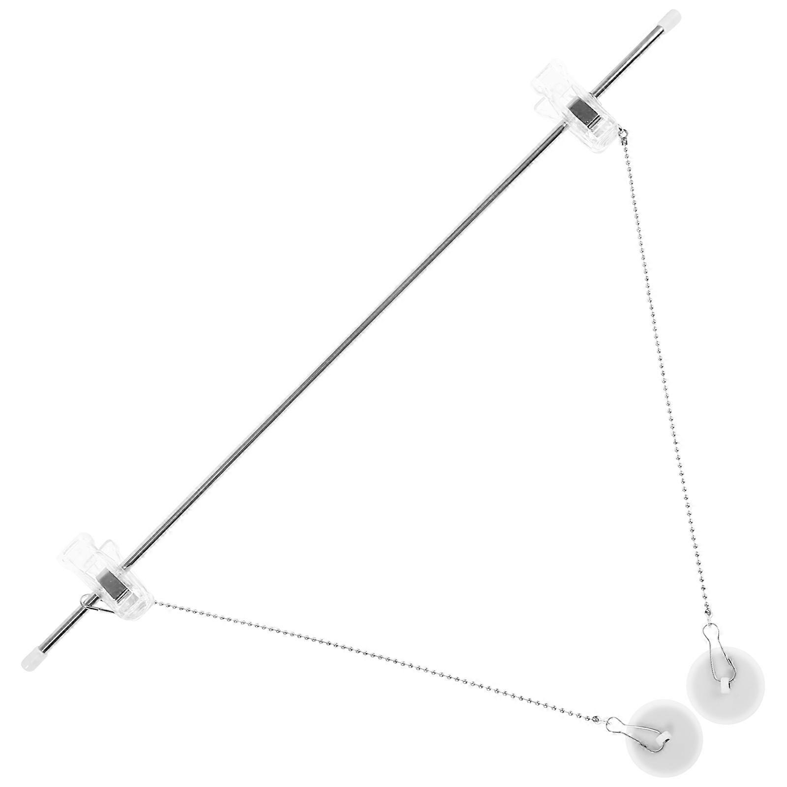 Flag Pole Clips Poster Hanger Advertising Displaying Flags Adjustable Height Features 1Pcs