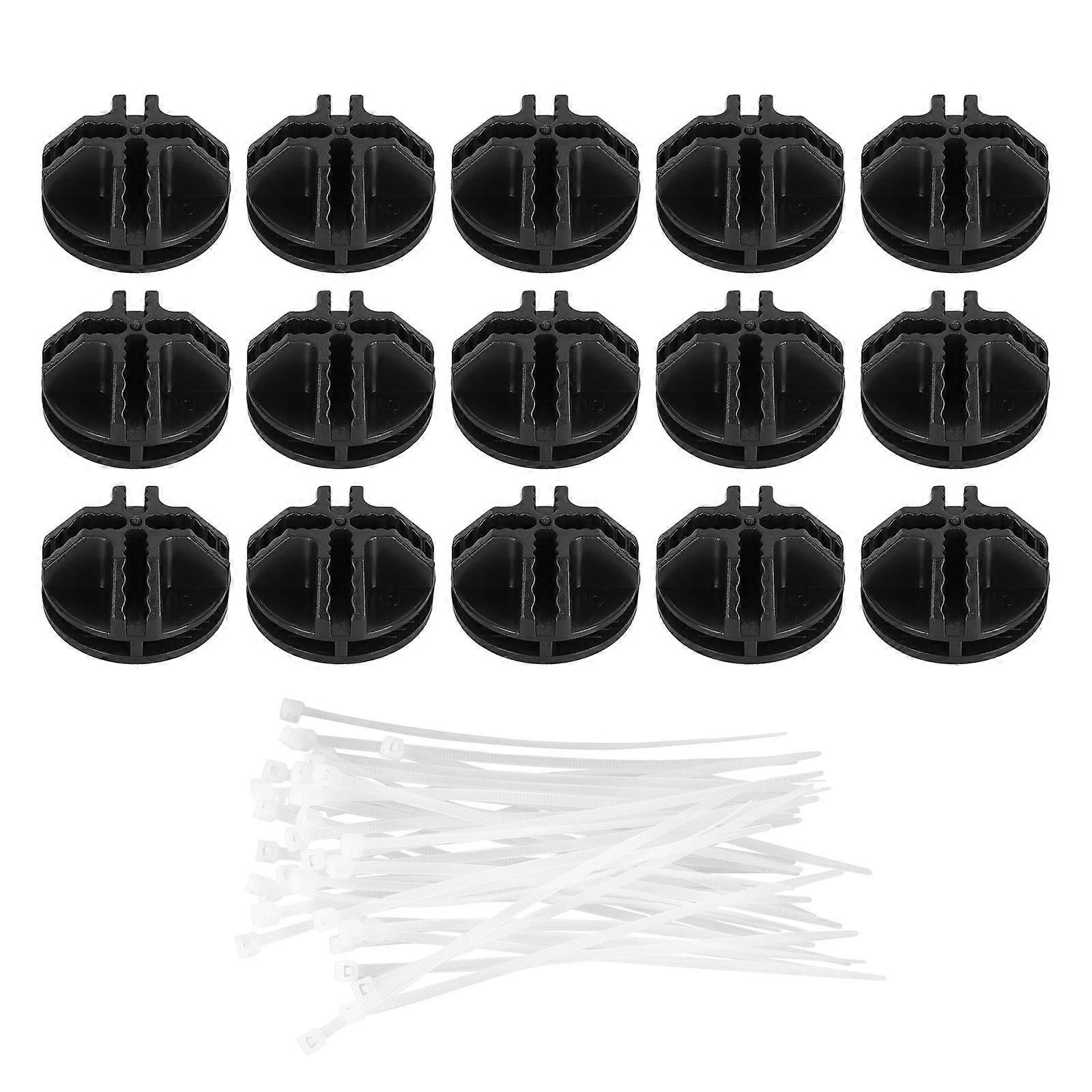 40Pcs Cube Connectors Plastic For Closet Storage And Home Organization 3.6x3.6x2.0cm Pull Buckle Design
