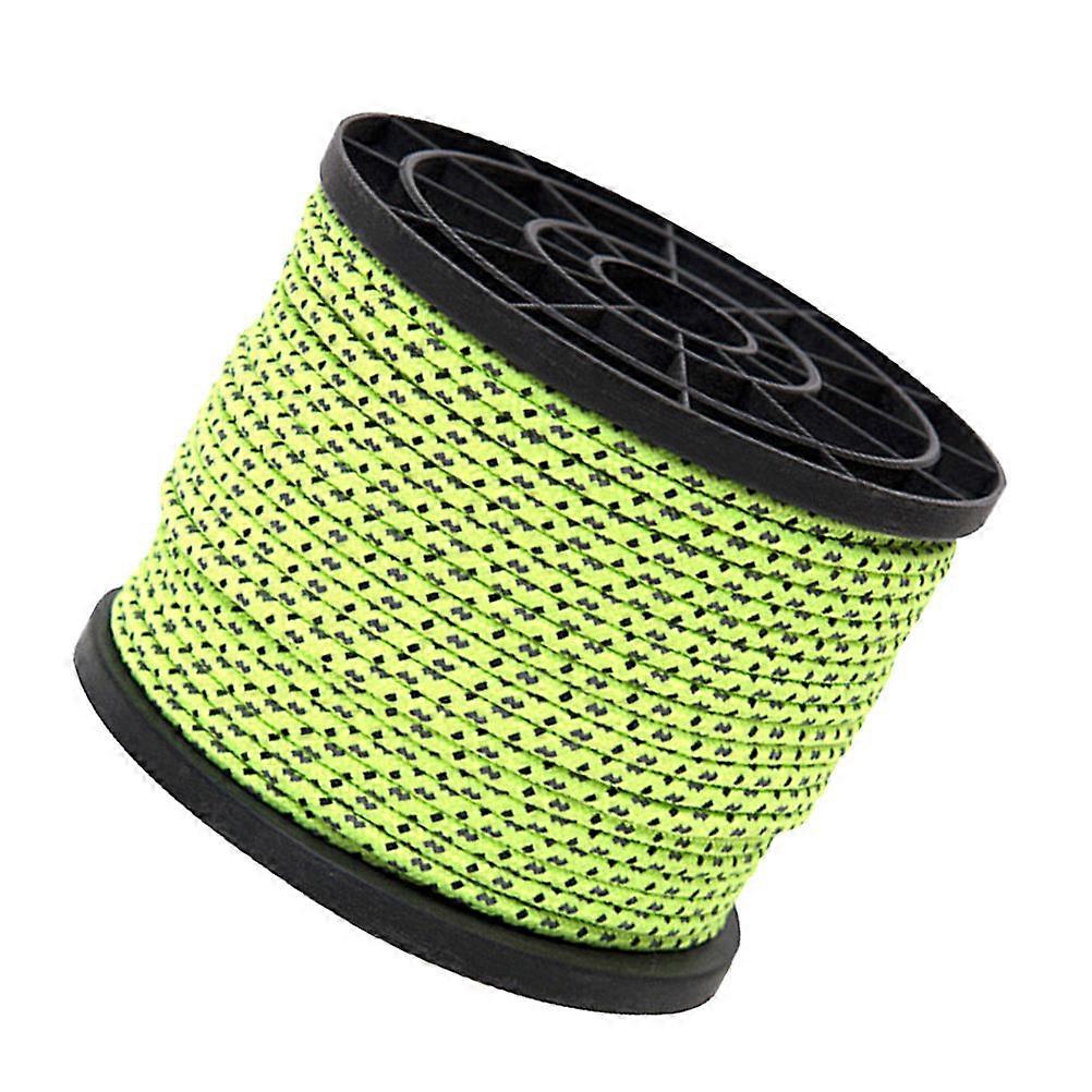 Reflective Tent Rope 50M Guy Ropes for Outdoor Camping 4mm Strong Pulling 1 Roll