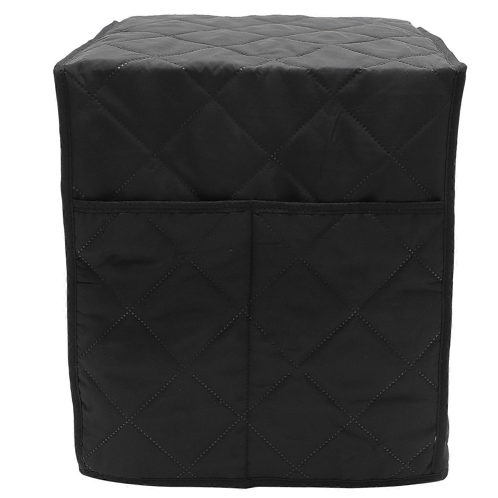 Coffee Maker Cover with Protective Appliance Cover for Home Use Black Polyester Fits Most Standard Sizes