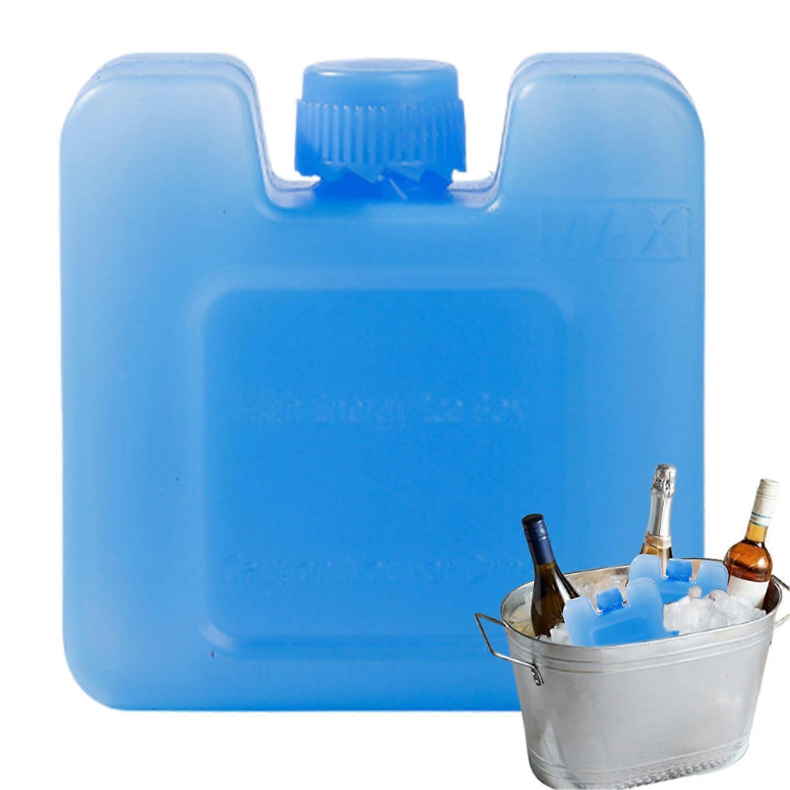 Portable Ice Block Cooler Ice Pack for Interior Use LeakProof Ice Block for Travel, Picnics, Camping, Beach Adventures Small Square Bottle
