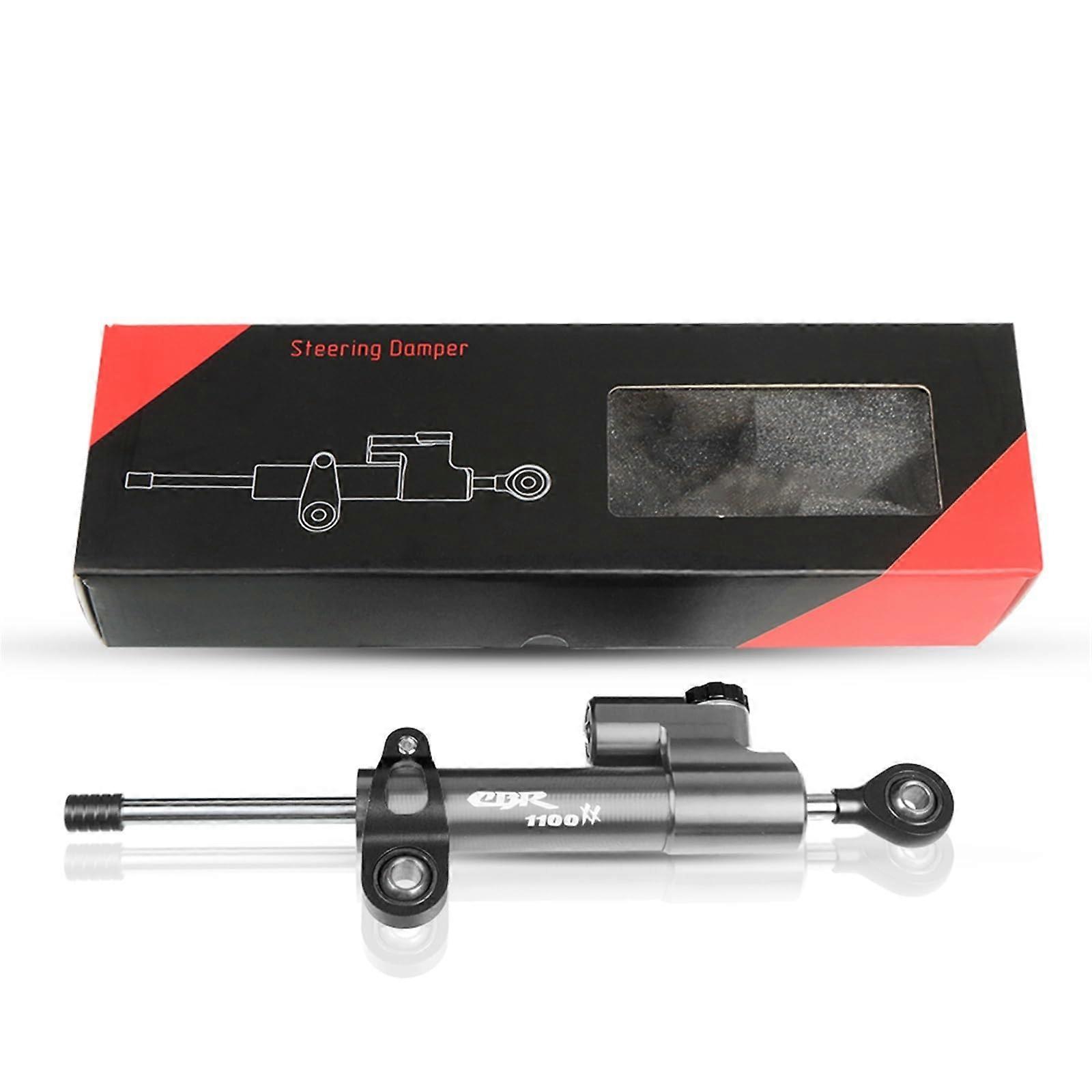Steering Stabilizer Damper With Terminal For Honda CBR1100XX Blackbird 1997-2007 Adjustable Black-Gray