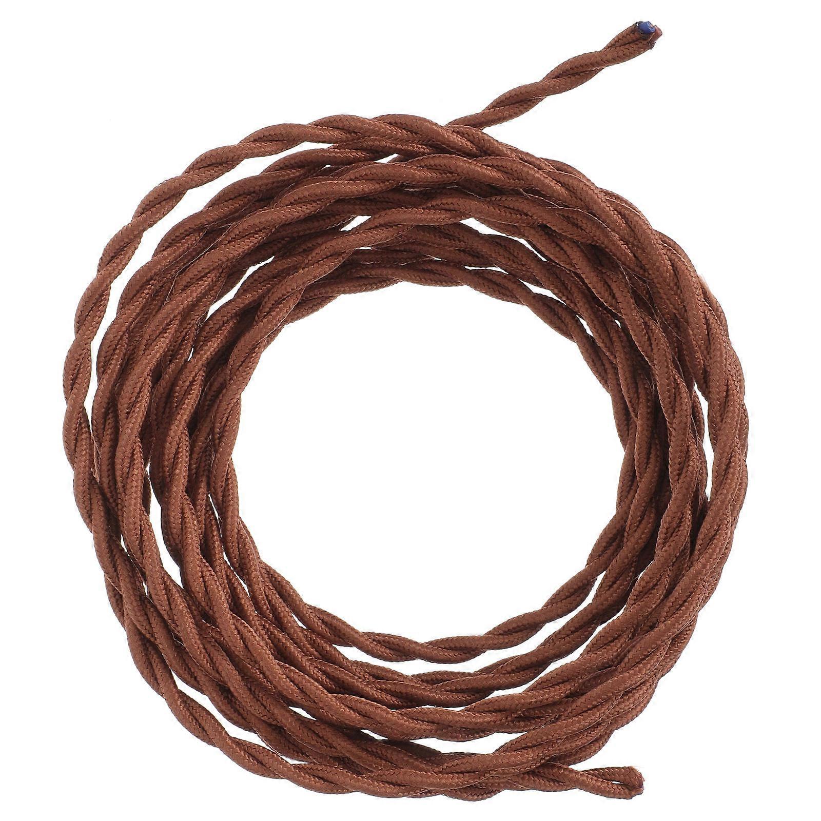 Hanging Lantern Cord 4Set Rope Shape for Diy Design Chandelier Decoration in Coffee Material