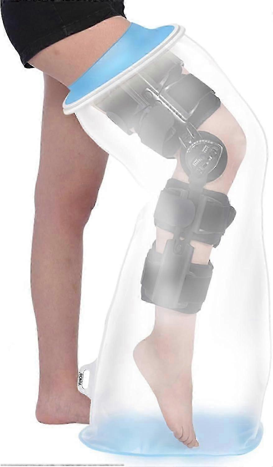 ​Extra Wide Full Leg Cast Cover Shower Protector Non-Slip Reusable Waterproof Protection for Broken Leg Recovery​