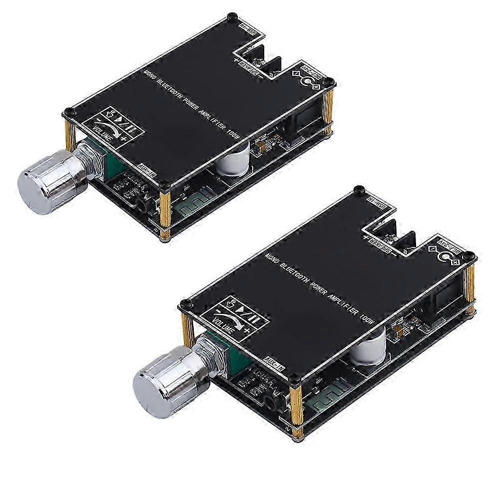 2-pack 1001B Bluetooth-versterkerprintplaat, 100W mono AMP mini-audioversterkermodule met doos