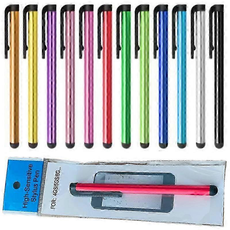 10-Pack Metallic Stylus Touch Pen - Multicolor