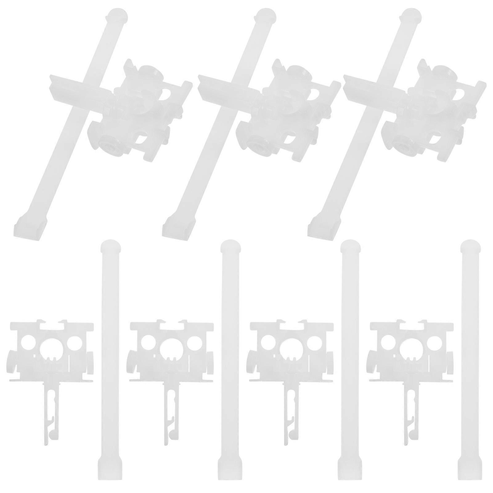 Vertical Blind Carrier with Stem Replacement for Repair 1Set White PP Material