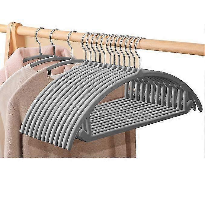 Black Non-Slip Clothes HangersUltra-Thin Space-Saving Durable Cloth...