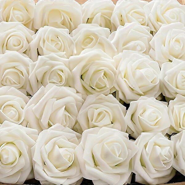 Artificial white roses, 50 stems, suitable for multi - occasion decoration