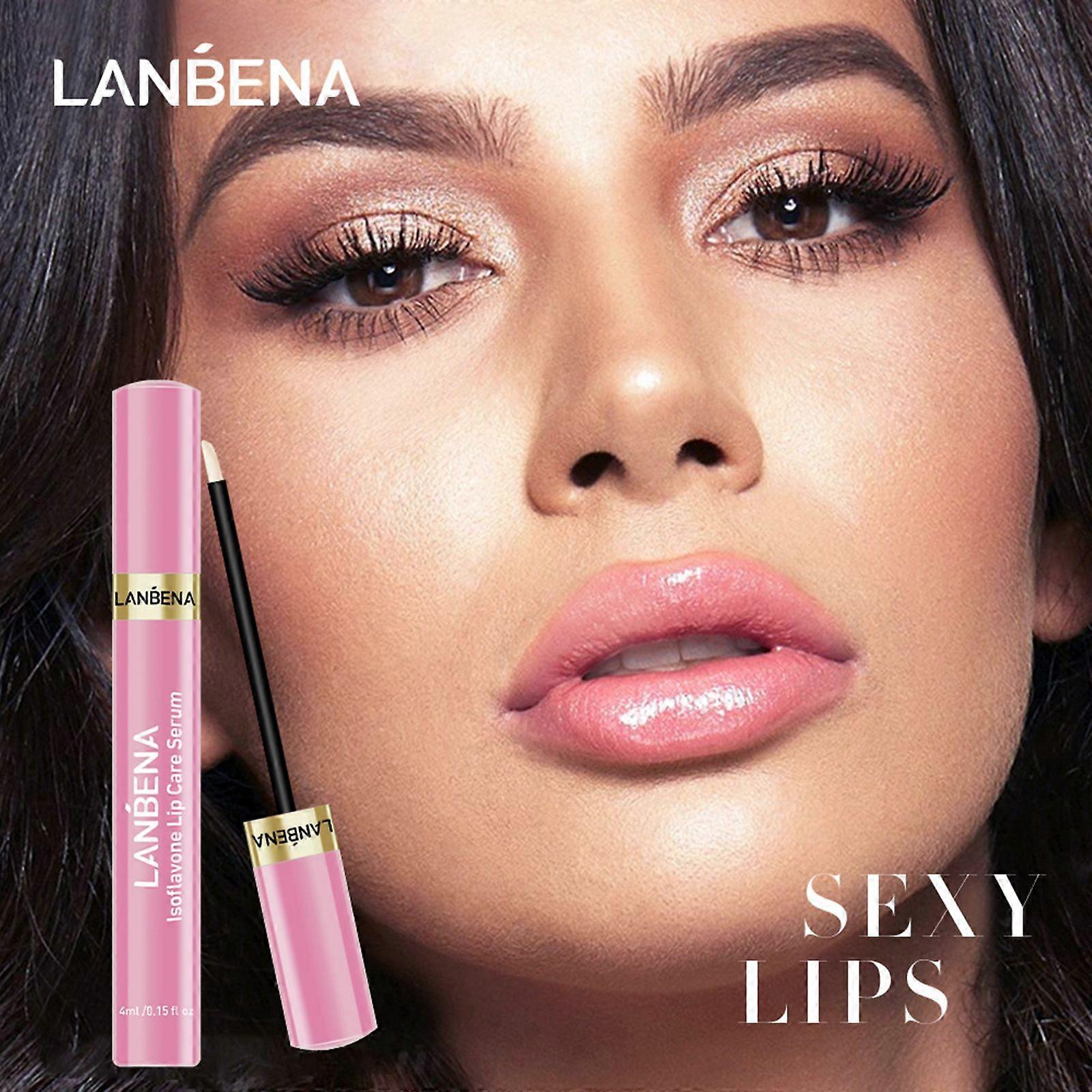 LANBENA Lip Plumping Serum Lip Enhancer Volumizer Plumper 4ml Lip Boosting Treatment Serum for Fuller Lips