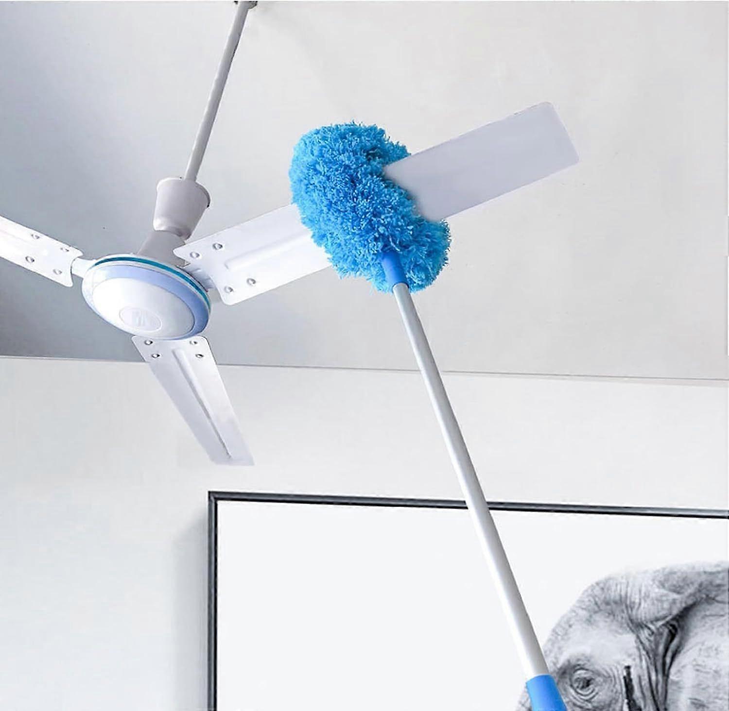 Washable Ceiling Fan Cleaner, Microfiber Duster with Telescoping Extension Pole
