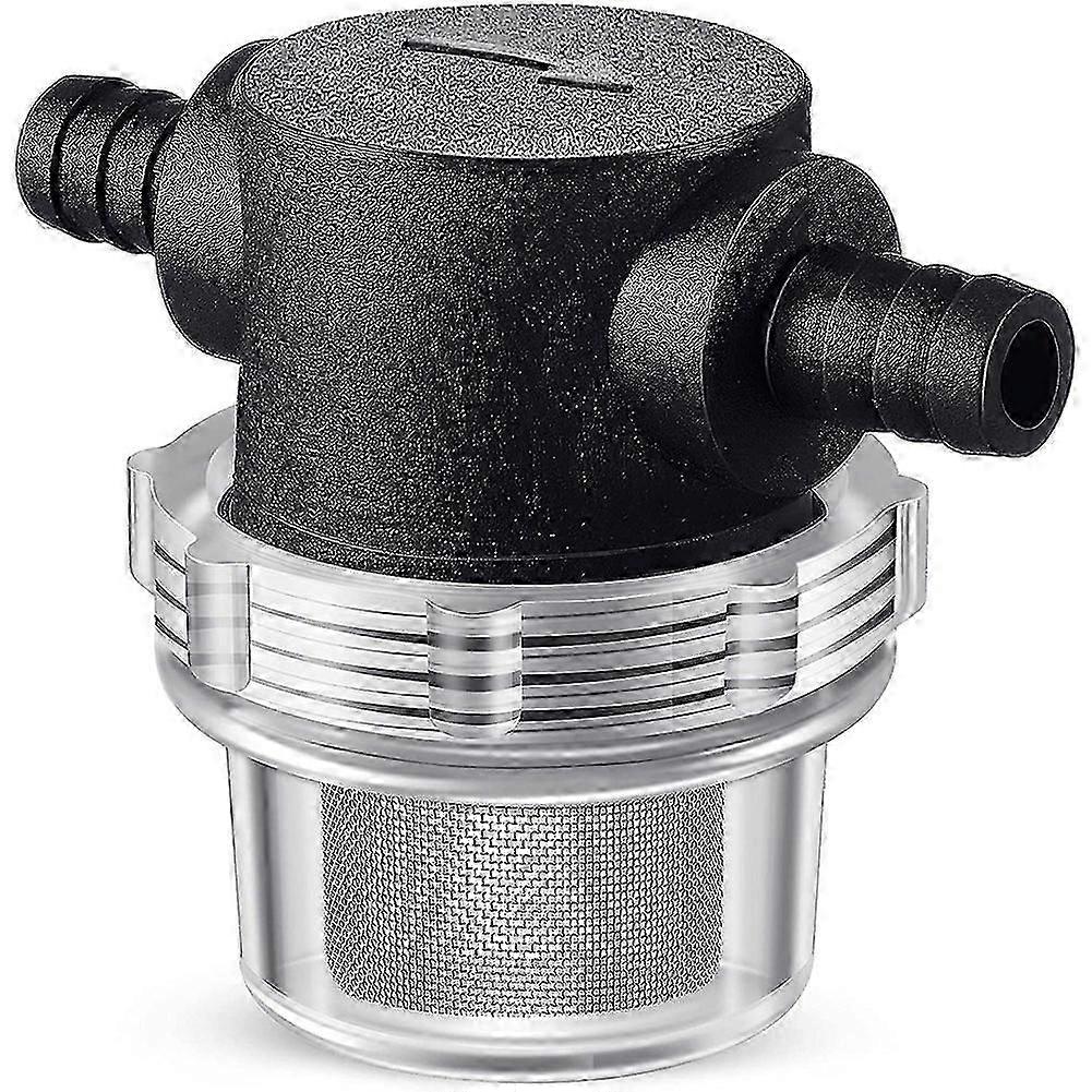 Camper water system strainer for 12V DC pump 3/8 inch