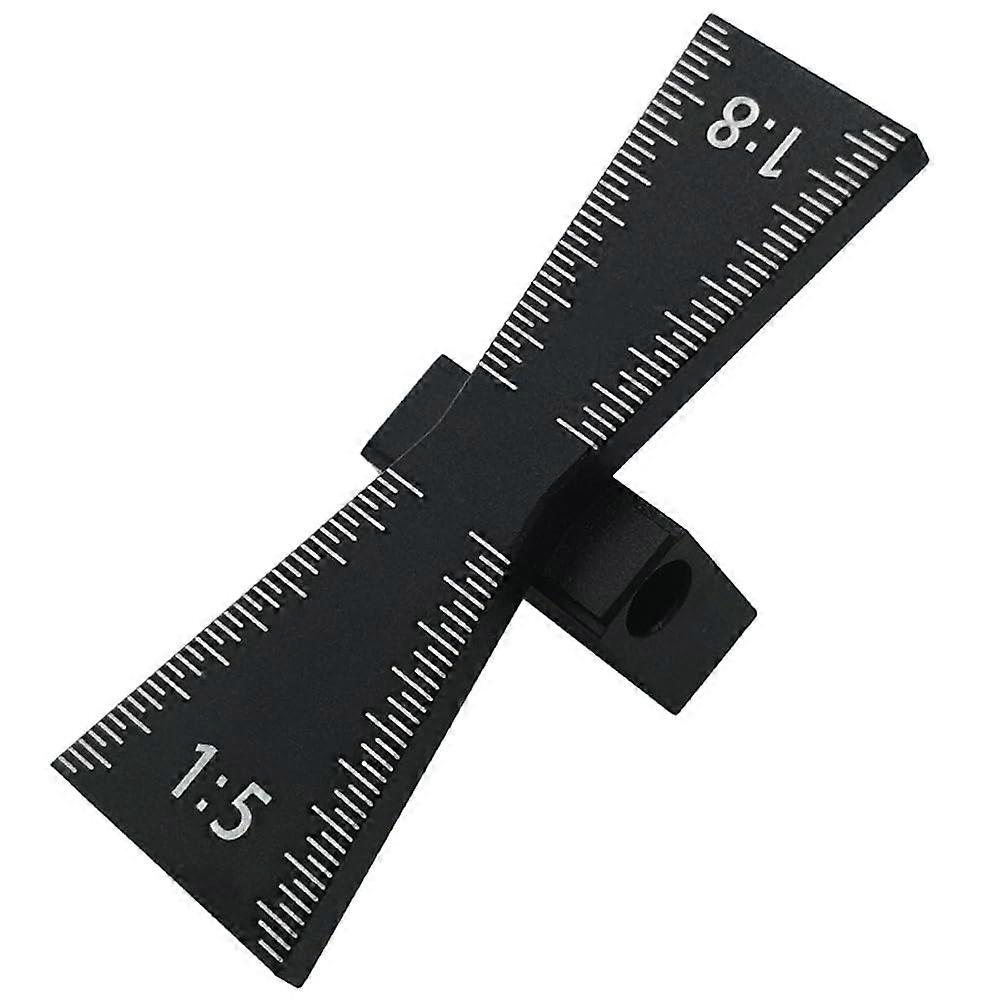 Dovetail Marker Gauge, Aluminum Alloy, Scale Template for Woodworking Joints, Precise Dovetail Tool for DIY Woodworking