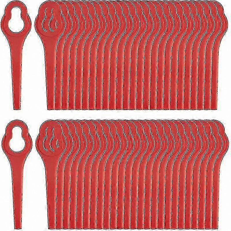 50 Pack Replacement Blades for Cordless Edger 20V 40V - Durable Plastic Material for Enhanced Efficiency Performance