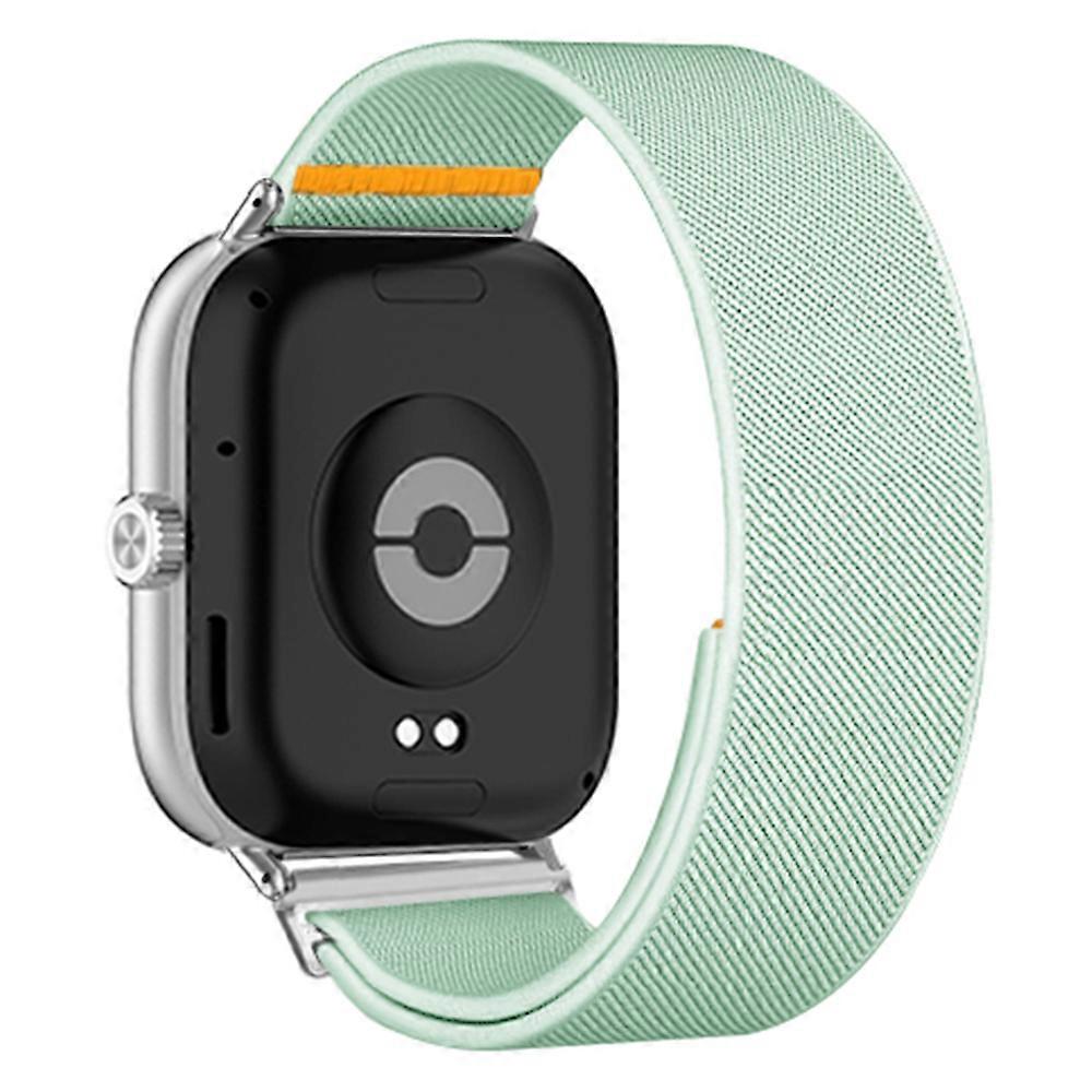 TKdaddy Nylon óraszíj a Xiaomi Smart Band 9 Pro / 8 Pro / Redmi Watch 5 / 4 állítható rugalmas csereszíjhoz mentazöld