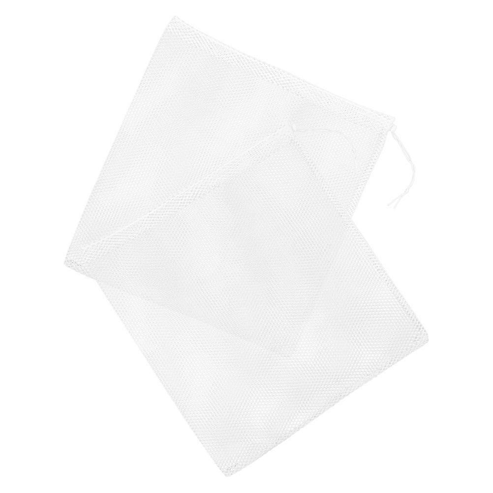 Pump Barrier Mesh Bag Filter for Water Pump 2Pcs White Polyester Mesh Bags