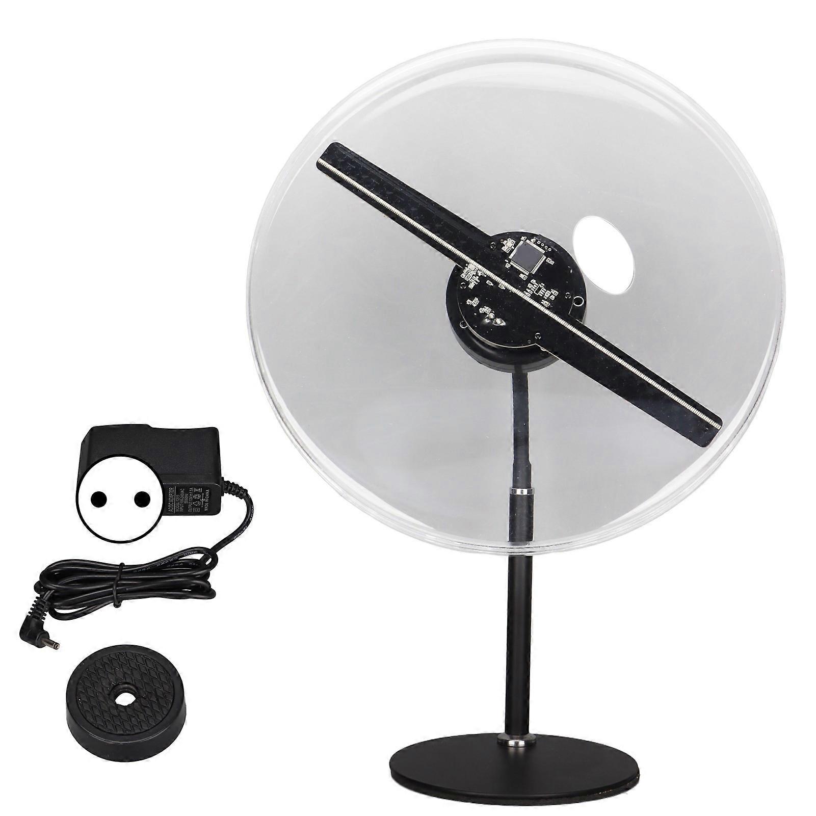 1080P 3D LED Hologram Projector Fan with 256 LEDs for Portable Advertising EU Plug