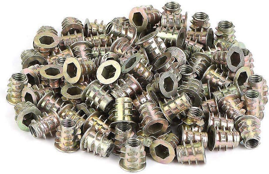 M5 Zinc Alloy Threaded Hex Nut Internal Hexagon Nut Fastener Insert Nut Socket