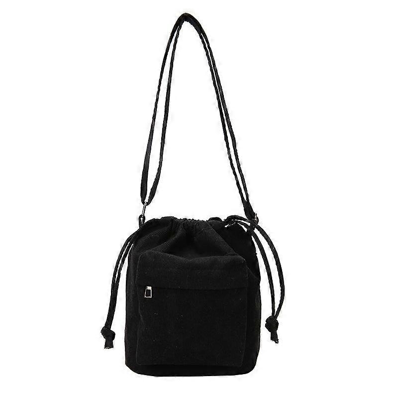 Summer  Medium-Sized Car Stitching Drawstring Shoulder Bag