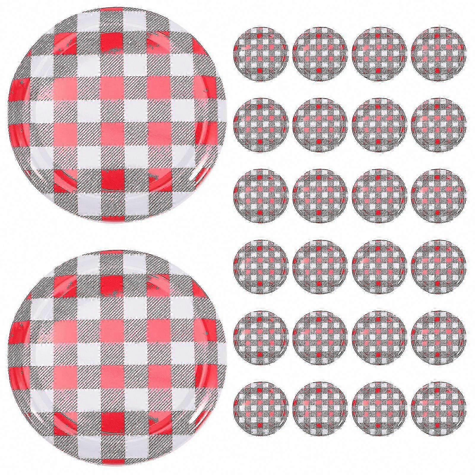 40pcs Wide Mouth Jam Jar Lids, Screw Caps for Canning Jars, Twist Off Storage Lids