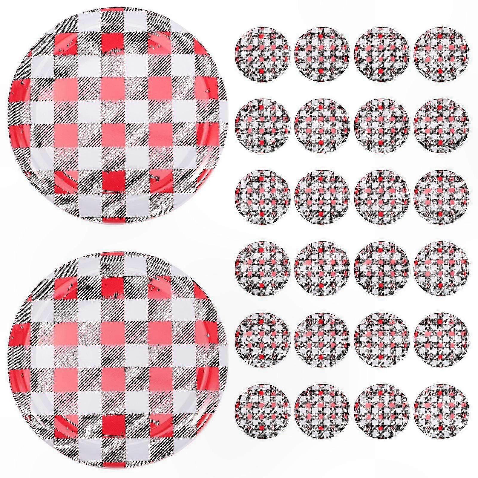 40-Pack Wide Mouth Jar Lids, Twist-Off Screw Caps for Canning and Storage Containers