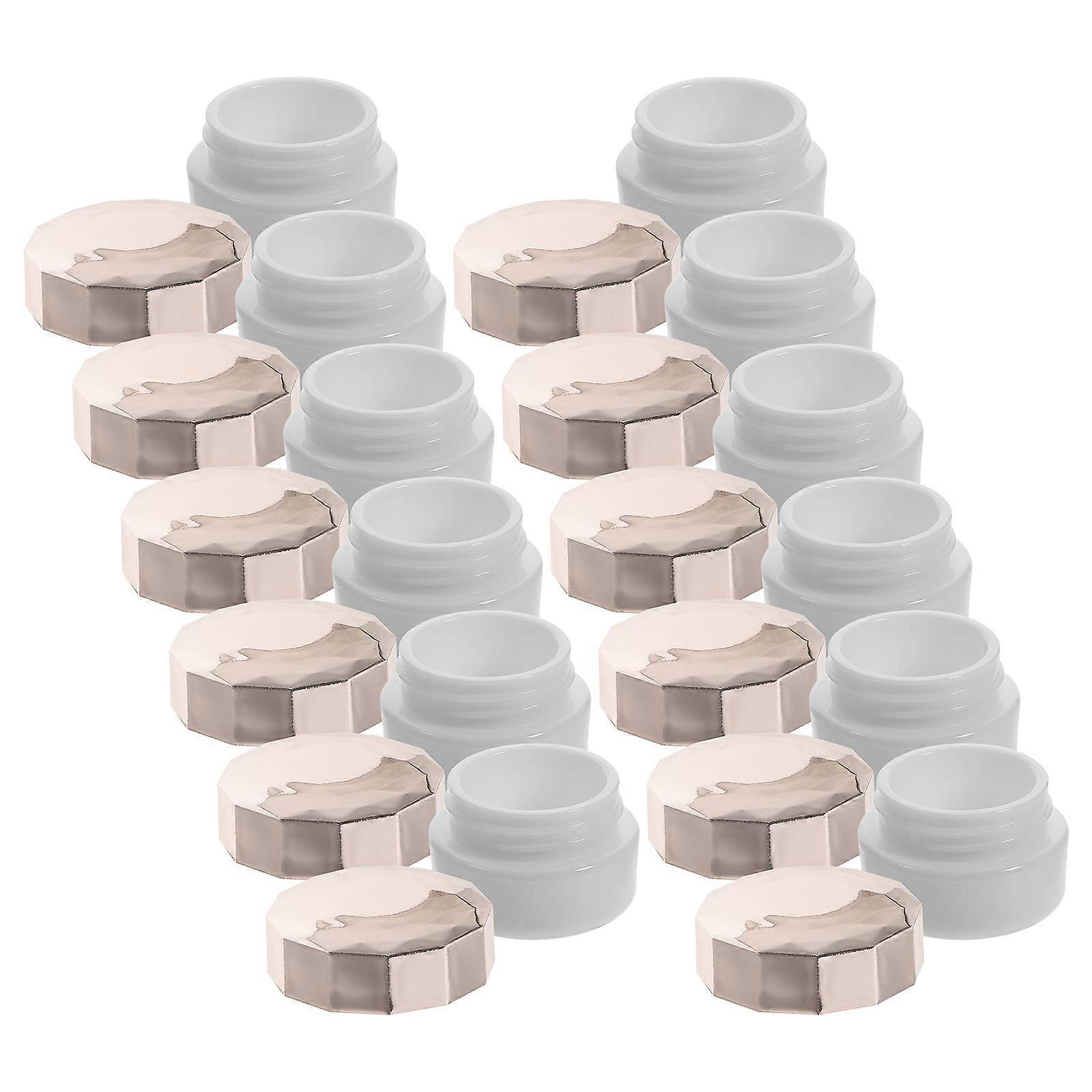 Refillable Plastic Cosmetic Jars for Cream Lotion Storage 12Pcs Pack