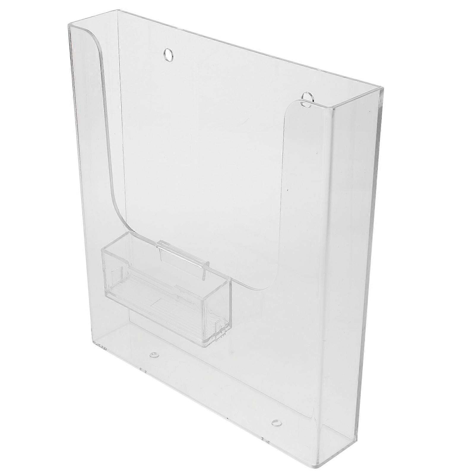 Wall Mount Magazine Holder Acrylic File Holder for Storage 3Pcs