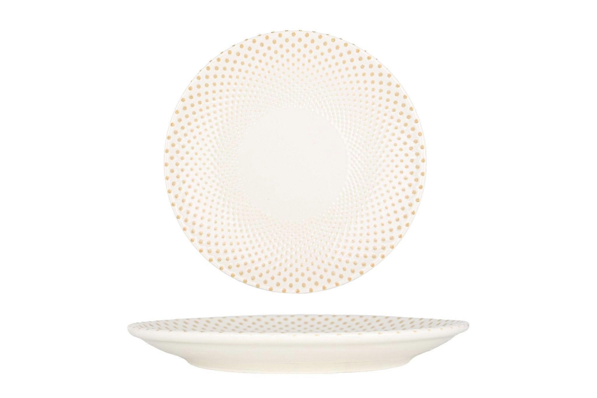 Rinart Dessert Plate - Punto - Porcelain - 23 cm - set of 6