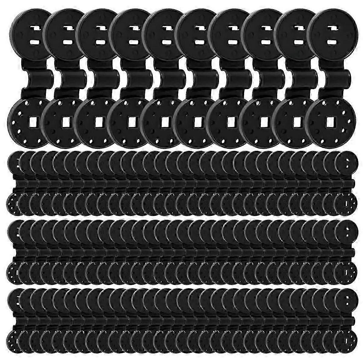 200PCS مقاطع بلاستيكية للمظلات في الهواء الطلق الظل المظلة شبكة كليب التخييم كليب مباني الحديقة