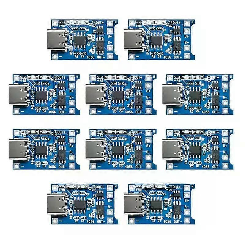 2/5PC Type-c Micro USB 5V 1A 18650 TP4056 Lithium Battery Charger Module Charging Board With Protection Dual Functions 1A