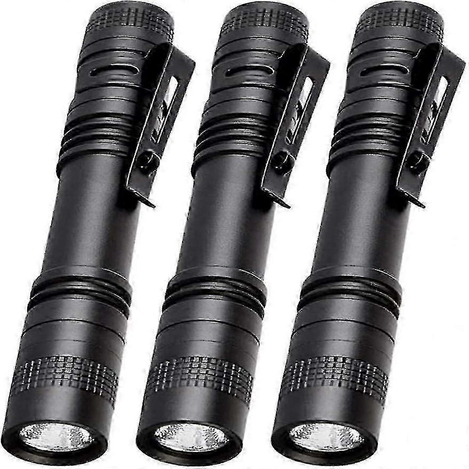 Portable Flashlight With Metal Clip, 100 Lumens Penlight Flashlight Tactical Torch, Mini Pocket Pen Light Emergency Light
