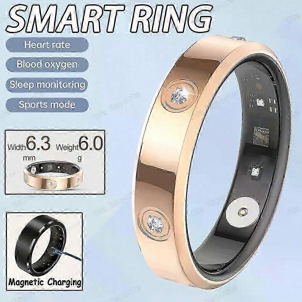 2025 SR500 Akıllı Yüzük Kadınlar Nabız Kan Oksijen Uyku Monitörü IP68 Su Geçirmez Çoklu spor Modu Tracker Smartring Erkekler Hediyeler