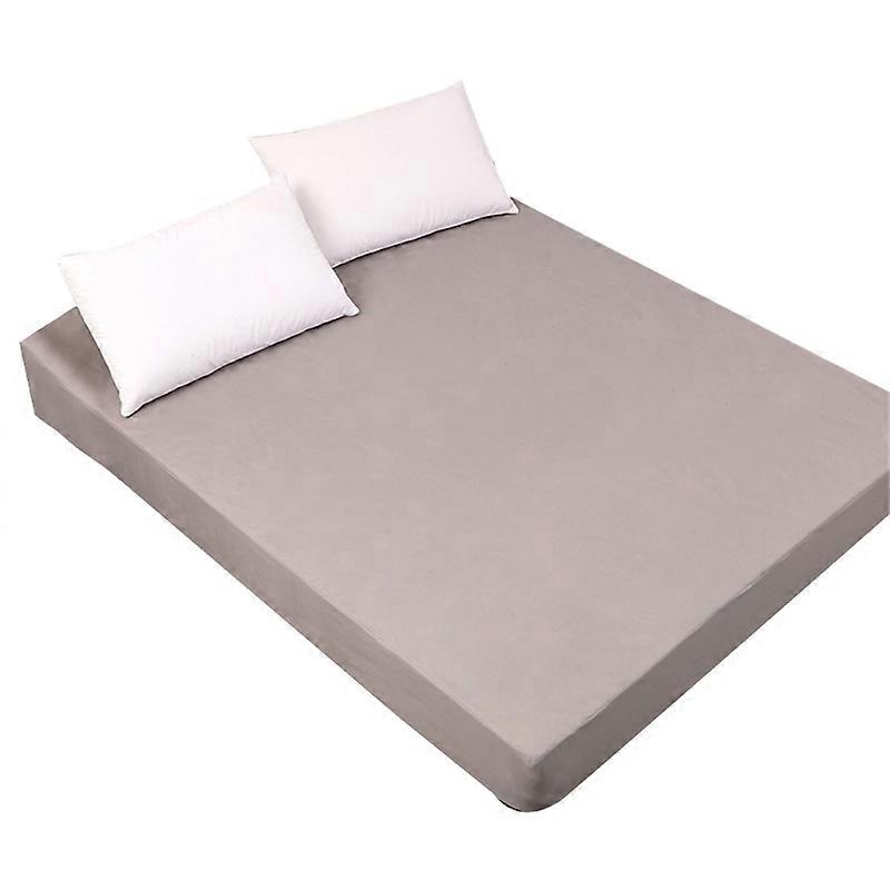 Waterproof Fitted Bed Sheet with Elastic Band Mattress Protector Mattress Cover A0KC