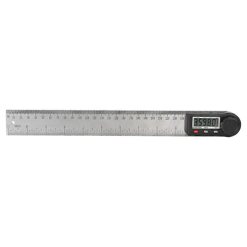 Anglemètre électronique 2 en 1 à affichage numérique 0-360°, règle multifonction pour le travail du bois (300 mm)